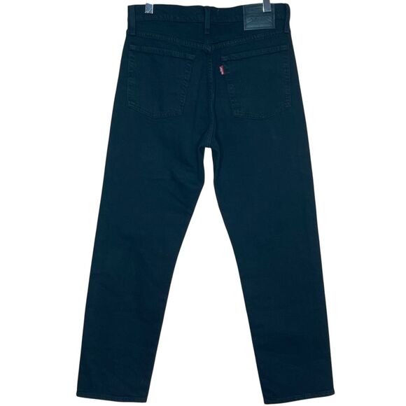Levi's NWT Wedgie Straight Black Jeans Size 27 Denim Mid Rise Button Fly Casual - Picture 4 of 8
